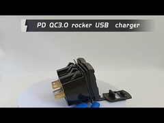 12 فولت 24 فولت USB شاحن روكر مفتاح شحن سريع سوكيت مقاوم للماء سريع مزدوج Pd Qc3.0 للسيارات قارب