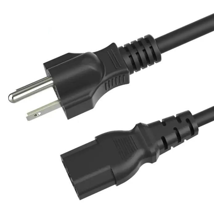 300V اليابان AC أسلاك الكهرباء ثلاثة التوصيل 3 النوى تمديد كابل الطاقة 18 Awg
