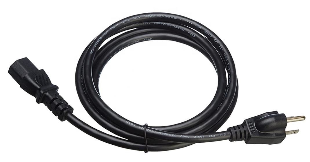 IEC الولايات المتحدة أسلاك الطاقة للماء 250V 3 دبوس الكمبيوتر AC كابل الطاقة