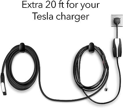 كابل تمديد شاحن EV 240 فولت PVC طويل يضيف 20 قدمًا إضافية