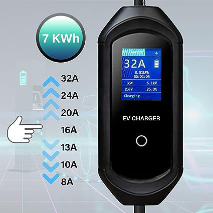 GBT 200-250V المستوى 2 3.5KW 7KW شاحن سريع محمول ضد الغبار 5M 7M 10M كابل