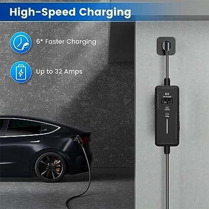 3.5KW 16A 7KW 32A اتصال التطبيقات المنزلية شاحن الكهرباء للسيارات نوع 2 Ac Ev شاحن محمول