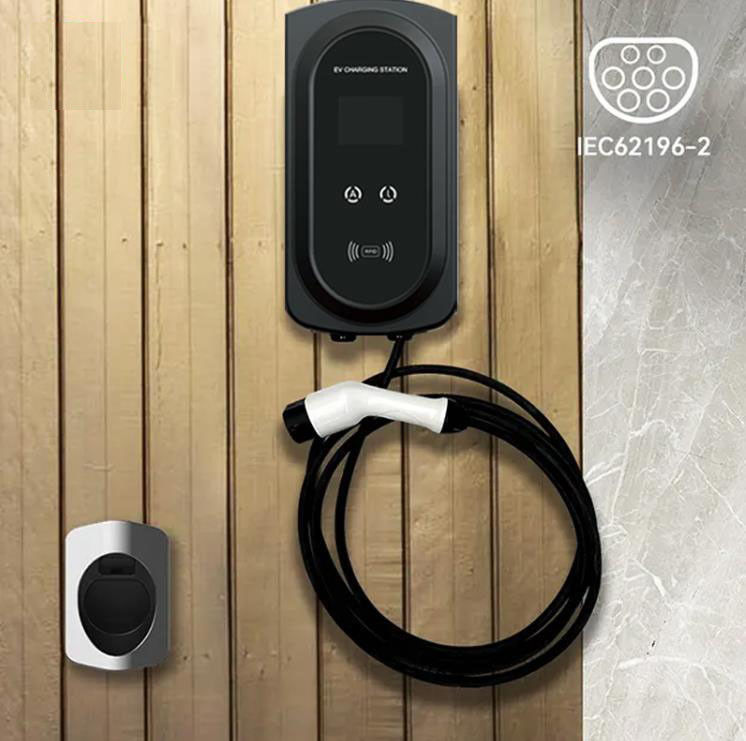 OEM 7Kw شاحن كهربائي EV Wallbox نوع 2 EV شاحن منزلي المستوى 2