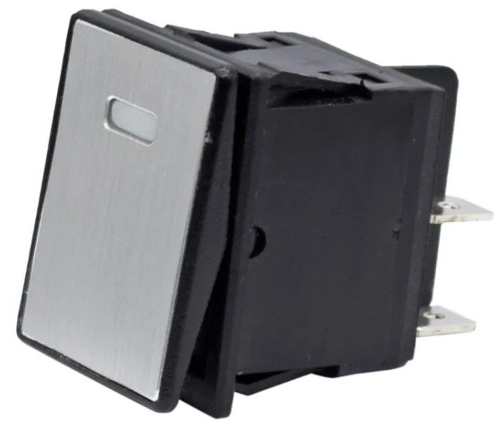 DC 12V 20A زر الضغط LED لوحة معدنية الألومنيوم 4PIN ON OFF Rocker Switch للسيارة القارب RV