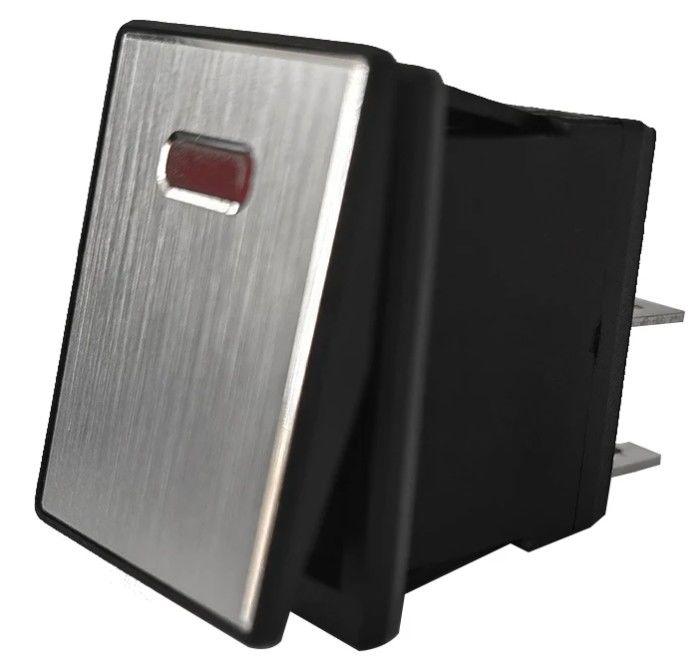 DC 12V 20A زر الضغط LED لوحة معدنية الألومنيوم 4PIN ON OFF Rocker Switch للسيارة القارب RV