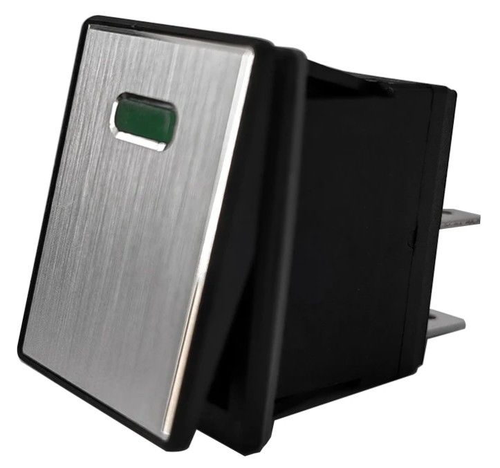 DC 12V 20A زر الضغط LED لوحة معدنية الألومنيوم 4PIN ON OFF Rocker Switch للسيارة القارب RV