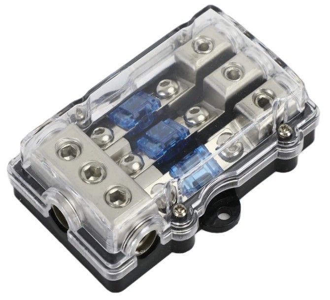 3Way Car Mini ANL Blade Fuse Holder الستيريو الصوتية توزيع الطاقة بلوك 60 Amp حامل فيوز لوحة الحمولة