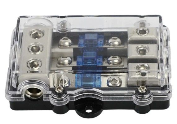 3Way Car Mini ANL Blade Fuse Holder الستيريو الصوتية توزيع الطاقة بلوك 60 Amp حامل فيوز لوحة الحمولة