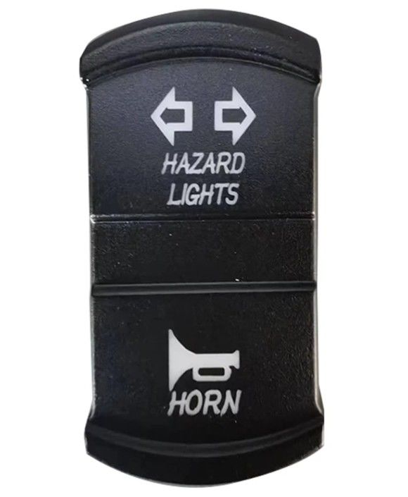 نمط جديد رمز DIY مخصص DC 12V 7Pin ON-OFF LED Blue Light Turn Signal Rocker Switch للسيارة 4X4 شاحنات القوارب