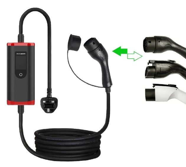 16A 32A 40A شاحن المركبات الكهربائية 3.5kw 7kw 9kw EV شاحن منزلي محمول