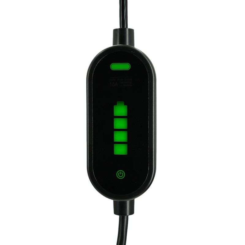 شاحنات الكهرباء المحمولة 7KW Tpe Jacket IEC 62196 Type2 2.4 Quot LCD CE TUV ROHS