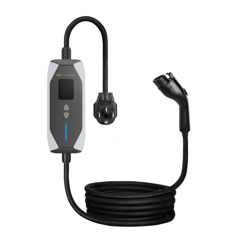 7KW شاحن الطوارئ المحمولة EV 0.96 بوصة نوع 2 شاحن EV الطاقة الجديدة