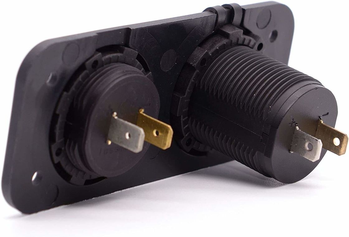 DC 12V 24V LED رقمي فولتميتر USB مزدوج منفذ منفذ الطاقة 3.1A شاحن