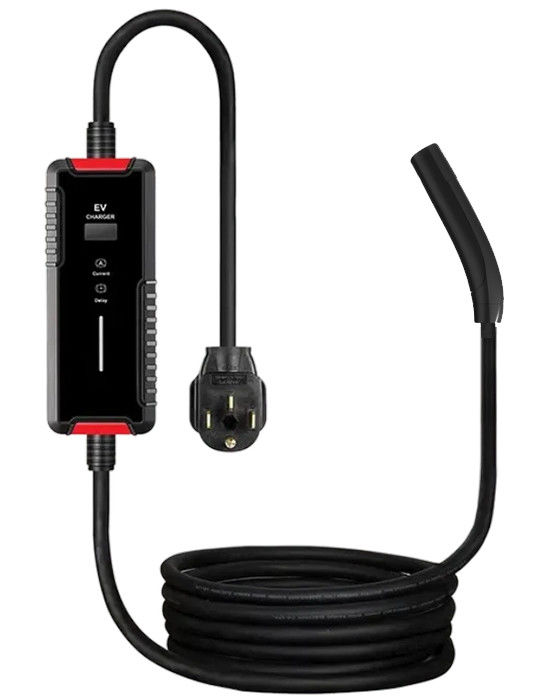 شاحنات تيسلا المحمولة الذكية NACS EV 240V AC 16A / 32A / 40A SAE J3400 شاحن سيارة كهربائية منزلية
