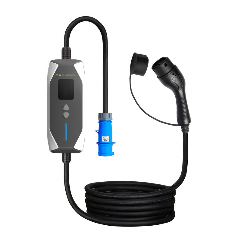 OEM ODM GBT 32A 7KW شاحن سريع للسيارات الكهربائية الشاحن الخارجي 1 مرحلة شاحن EV مع كابل 5M