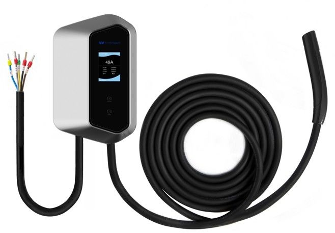 SAE J3400 كابل NACS مفتوح الشبك 9kw 11kw SAE J1772 محطة شحن EV من النوع 1 شاحن الجدار EV