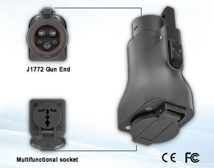 مركبة لتحميل مكيّف J1772 وصلة Ev موصل مكيّف Ev منفذ تفريغ J1772