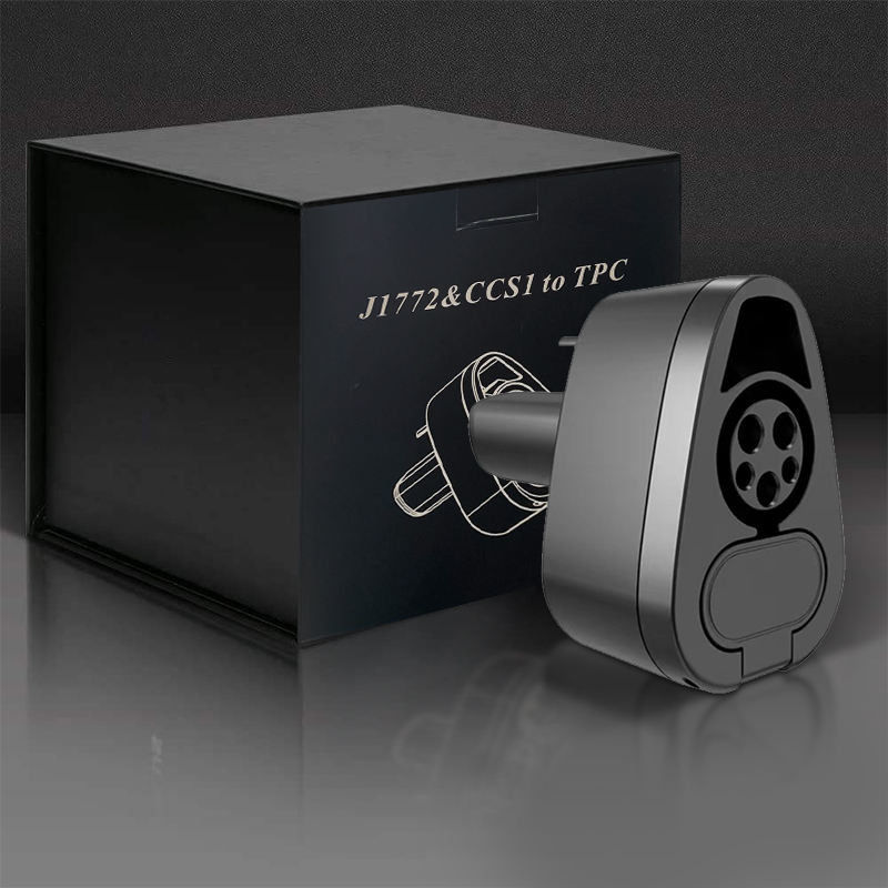 شحن سريع DC J1772 CCS1 إلى محول شحن تيسلا EV لنموذج تيسلا S / X / 3 / Y
