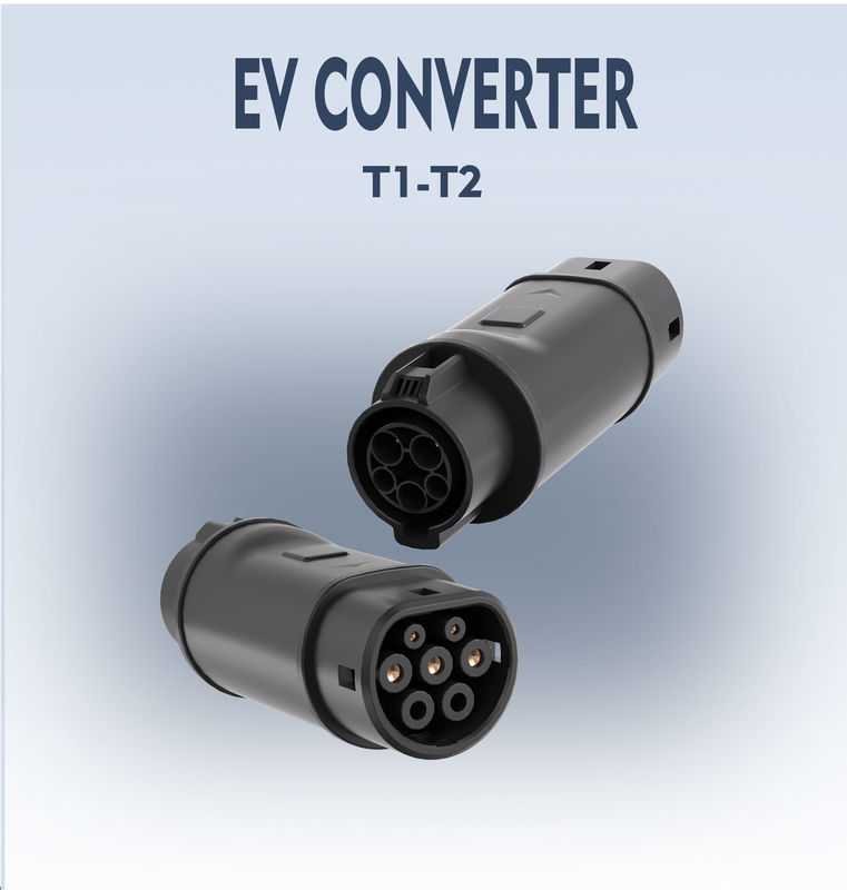 محول الكهرباء الكهربائية شاحن الكهرباء SAE J1772 من النوع 1 إلى IEC 62196 من النوع 2 متوافق مع رابط الشحن من النوع 1