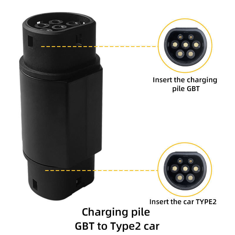 GBT إلى Type2 IEC 62196 EV Adapter 200A max Ev شحن GBT إلى Type2