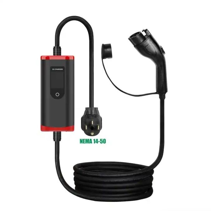 المصنع 8a-32a قابل للتعديل SAE J1772 TYPE1 شاحن السيارات الكهربائية السريعة شاحن EV المحمول
