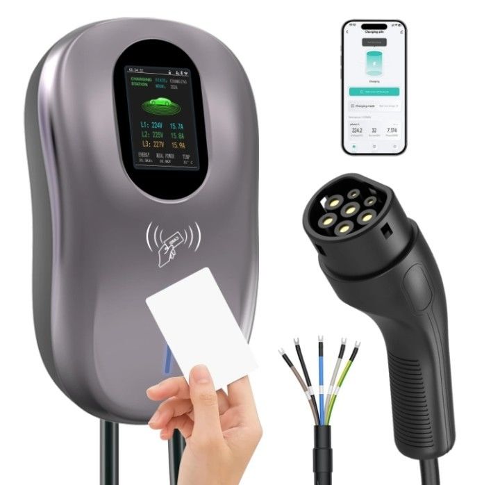 محطة شحن الكهربائية بالجملة شاحن سيارة 11kw OEM Ev للخارج IEC 62196 TYPE2 wallbox للخارج