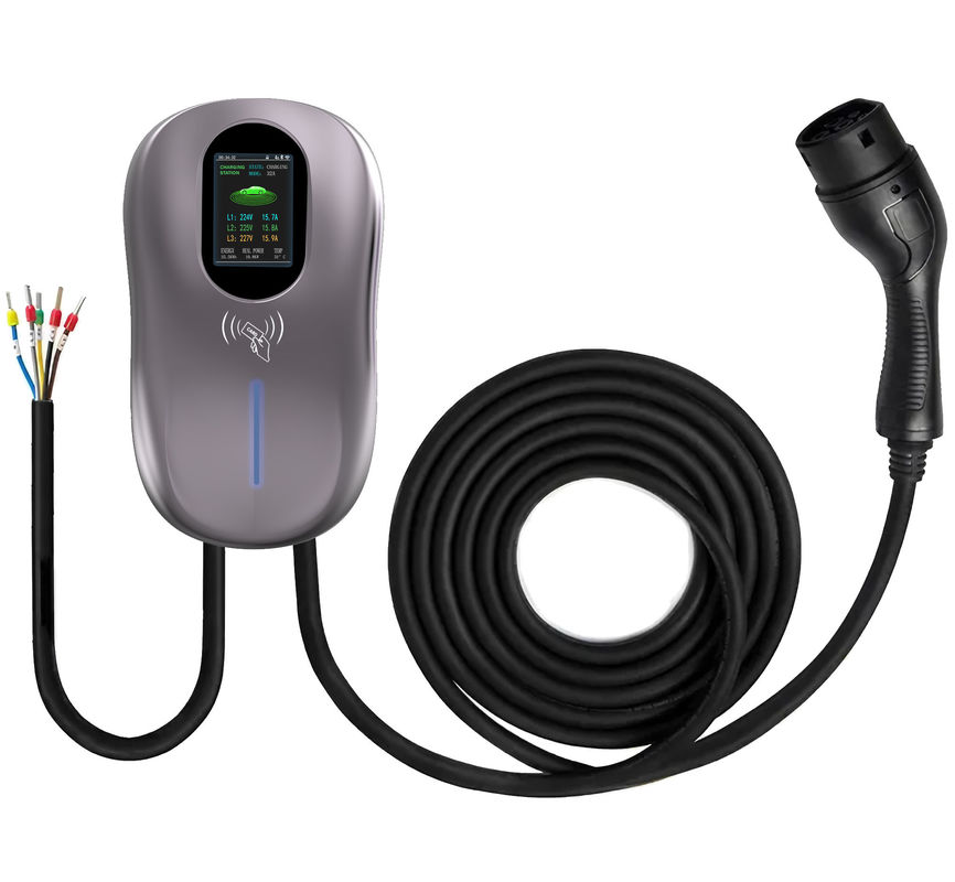 محطة شحن الكهربائية بالجملة شاحن سيارة 11kw OEM Ev للخارج IEC 62196 TYPE2 wallbox للخارج